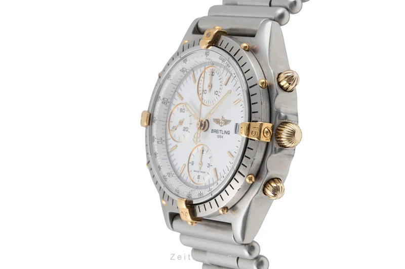 Breitling Chronomat chronograph steel / gold automatic men's watch 81950 A [2600709]