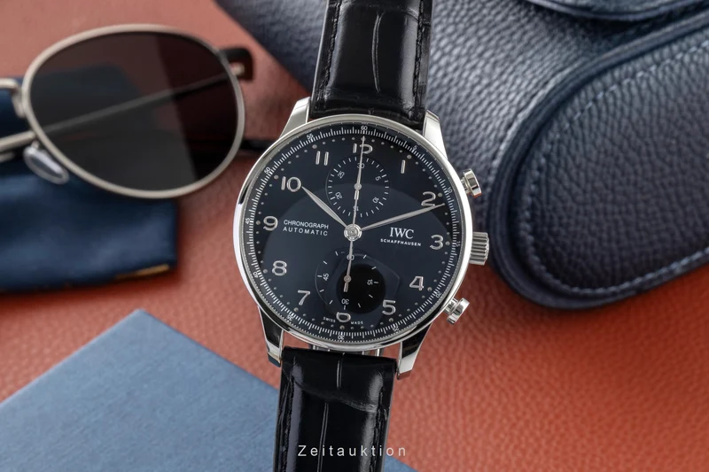 IWC Portugieser chronograph steel automatic men's watch IW371609 LP: 9100EUR [2600701]