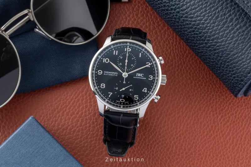IWC Portugieser chronograph steel automatic men's watch IW371609 LP: 9100EUR [2600701]