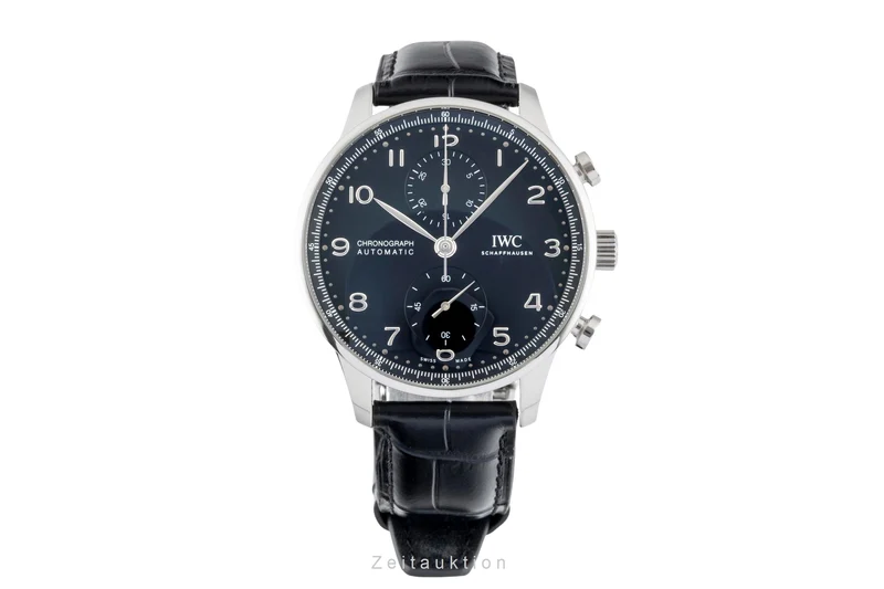 IWC Portugieser chronograph steel automatic men's watch IW371609 LP: 9100EUR [2600701]