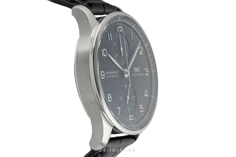 IWC Portugieser chronograph steel automatic men's watch IW371609 LP: 9100EUR [2600701]