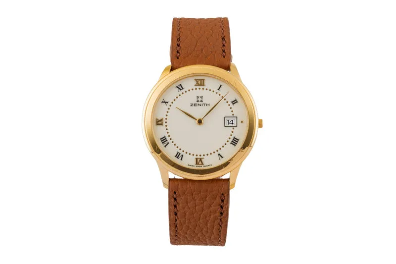 Zenith gilt-brass quartz men's watch 27.0100.385 [2600063]