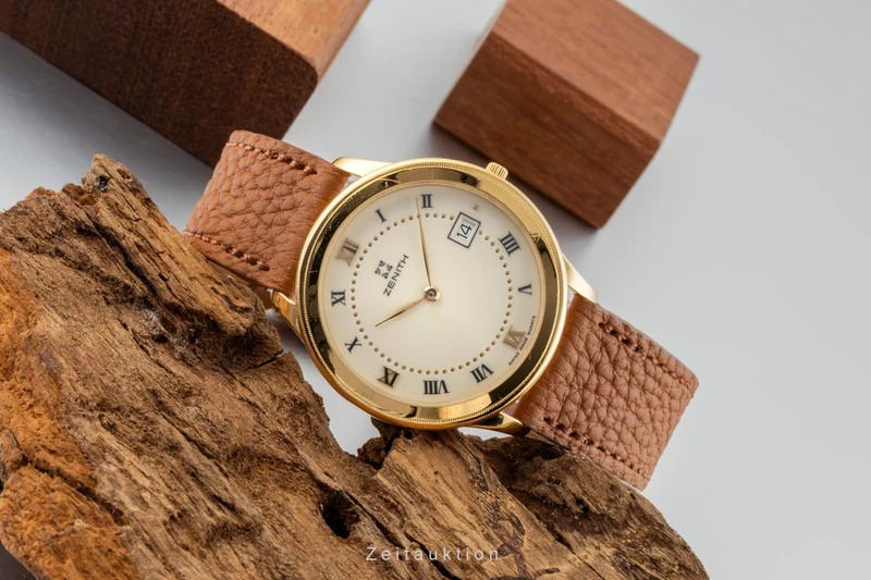 Zenith gilt-brass quartz men's watch 27.0100.385 [2600063]