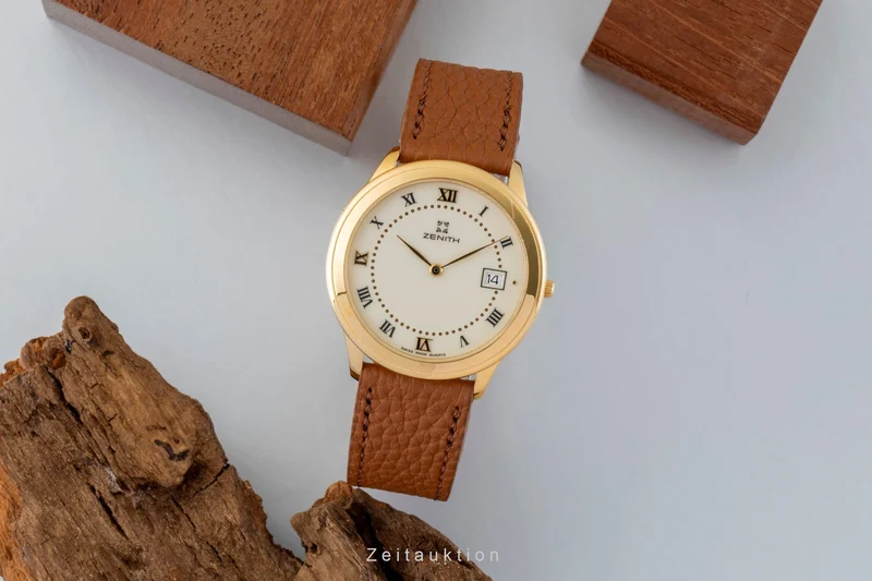 Zenith gilt-brass quartz men's watch 27.0100.385 [2600063]