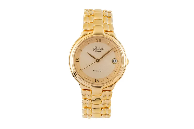 Glashütte Spezimat silver-gilt automatic men's watch [2600087]