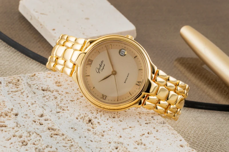 Glashütte Spezimat silver-gilt automatic men's watch [2600087]
