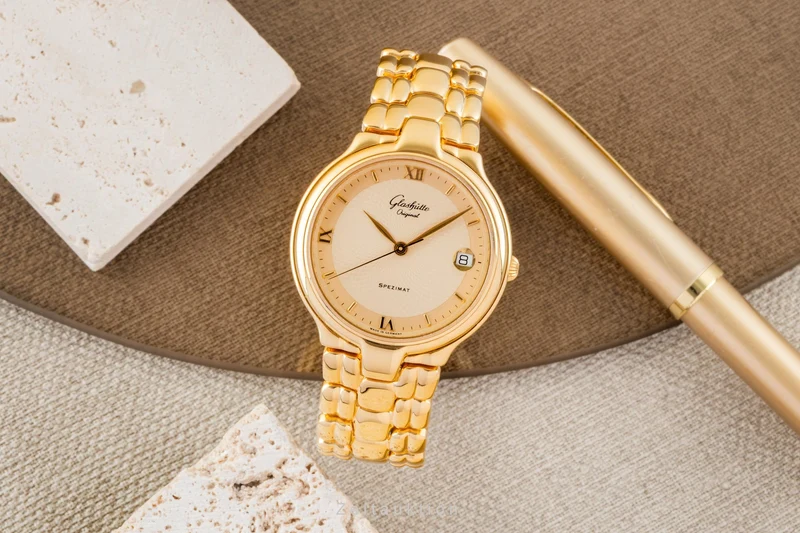 Glashütte Spezimat silver-gilt automatic men's watch [2600087]