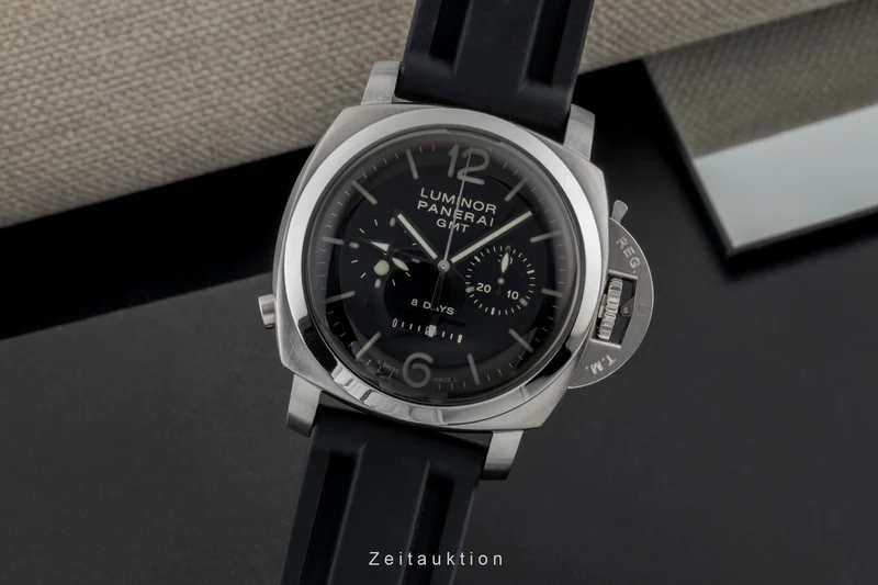 Panerai Luminor GMT chronograph steel manual winding men's watch PAM00275 [2600980]