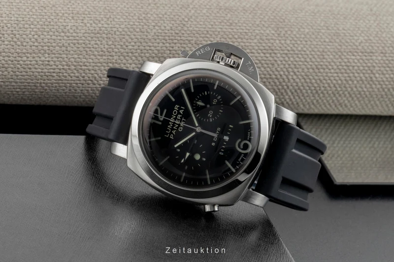 Panerai Luminor GMT chronograph steel manual winding men's watch PAM00275 [2600980]