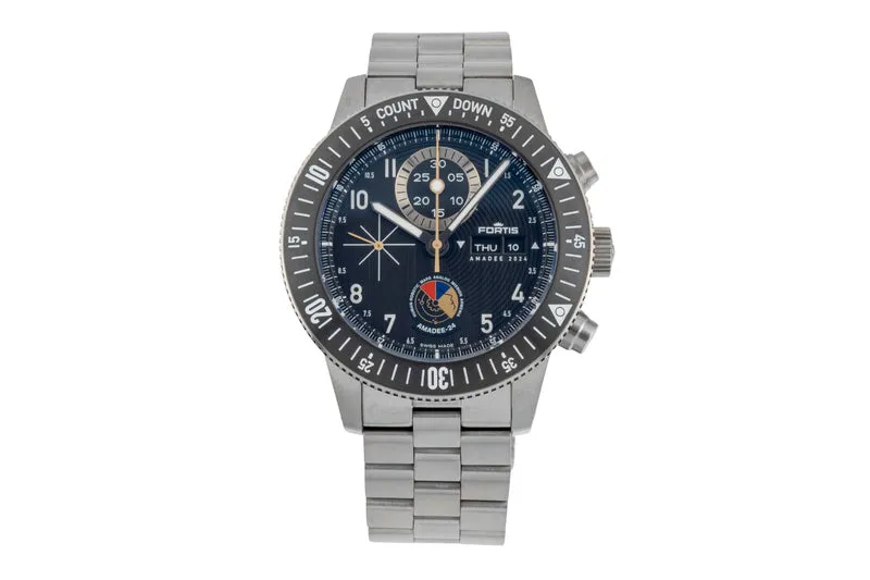 Fortis chronograph titanium automatic men's watch F2040016 LP: 6100EUR Limited [2601179]