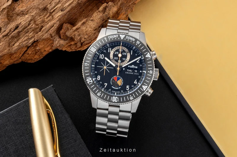 Fortis chronograph titanium automatic men's watch F2040016 LP: 6100EUR Limited [2601179]
