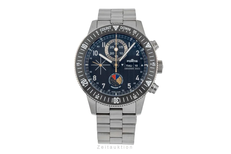 Fortis chronograph titanium automatic men's watch F2040016 LP: 6100EUR Limited [2601179]