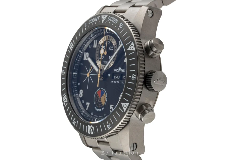 Fortis chronograph titanium automatic men's watch F2040016 LP: 6100EUR Limited [2601179]