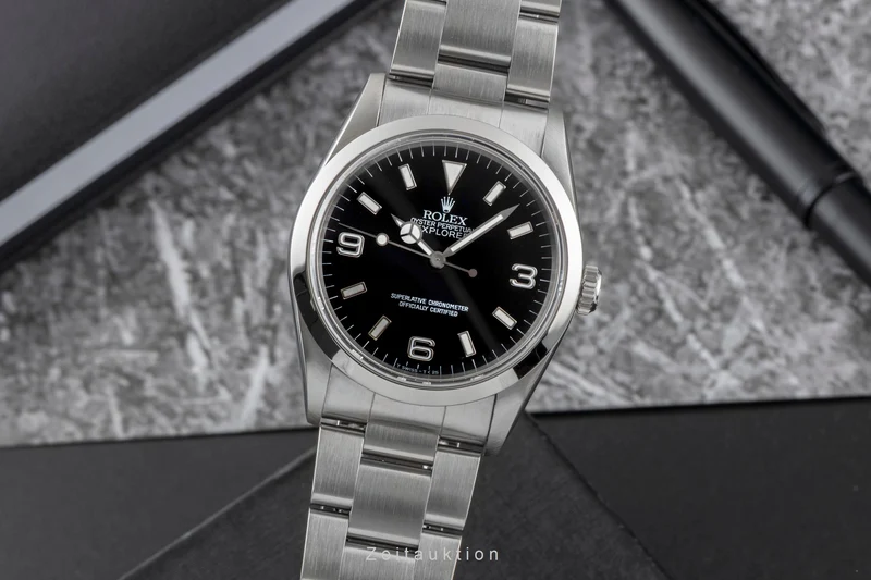 Rolex Explorer steel automatic men's watch 14270 [2600962]