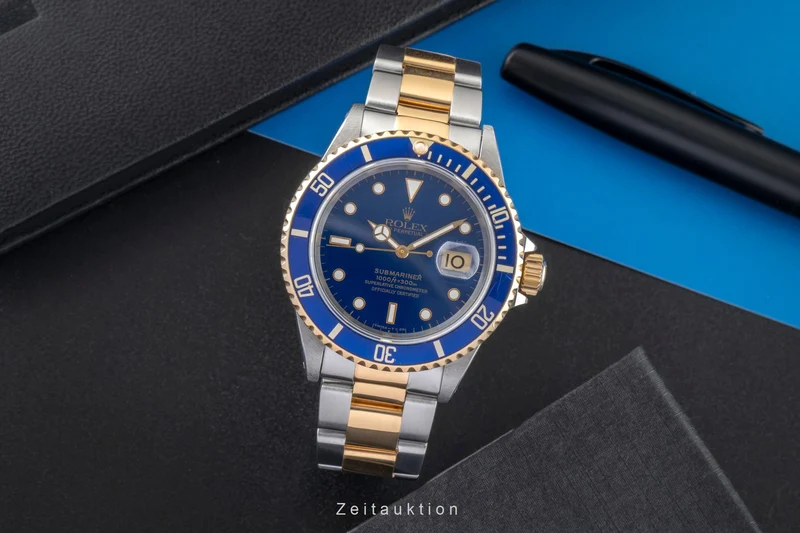 Rolex Submariner steel / gold automatic men's watch 16613 [2601176]