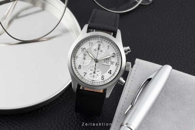 IWC Fliegerchronograph chronograph steel automatic men's watch IW370621 [2601078]