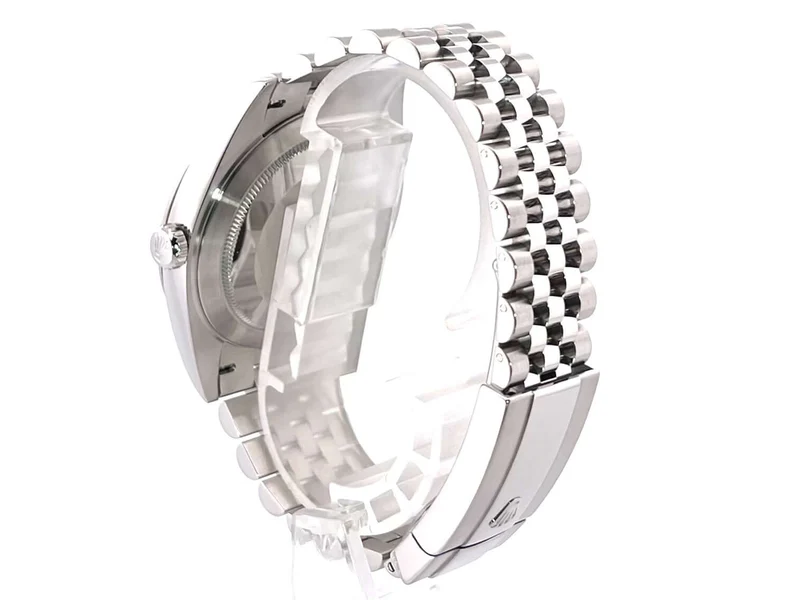Rolex Datejust 41 Edelstahl Weißgold 126334 Schwarz Jubile-Band