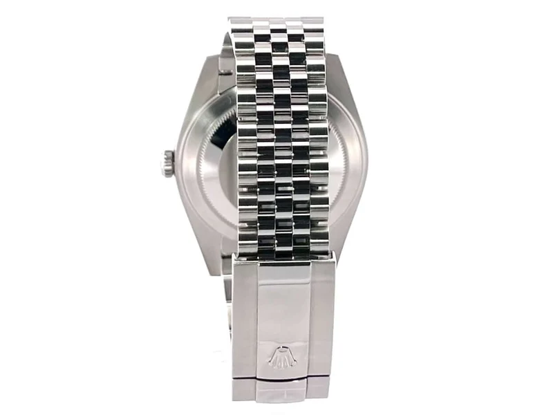 Rolex Datejust 41 Edelstahl Weißgold 126334 Schwarz Jubile-Band