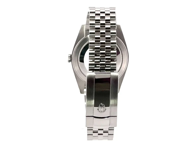 Rolex Datejust 41 Edelstahl Weißgold 126334 Schwarz Dia Jubile-Band