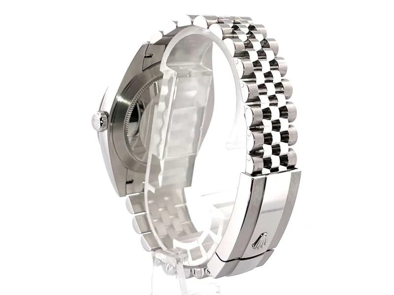 Rolex Datejust 41 Edelstahl Weißgold 126334 Rhodium Jubile-Band
