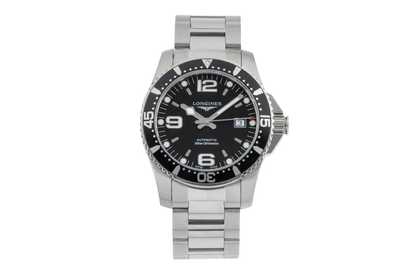 Longines Hydro Conquest steel automatic men's watch L3.742.4.56.6 LP: 1500EUR [2600964]