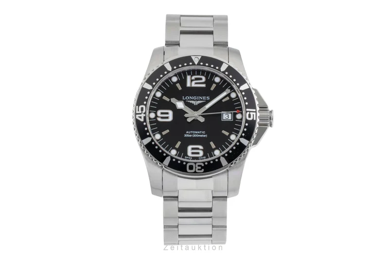 Longines Hydro Conquest steel automatic men's watch L3.742.4.56.6 LP: 1500EUR [2600964]