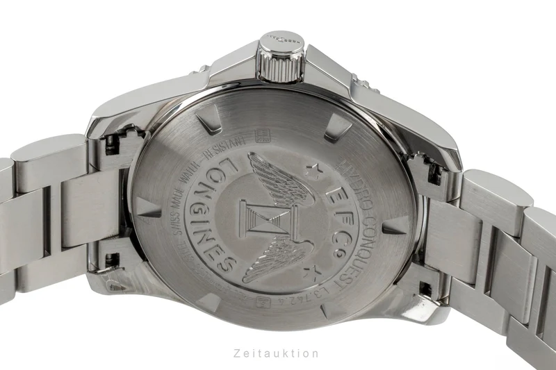 Longines Hydro Conquest steel automatic men's watch L3.742.4.56.6 LP: 1500EUR [2600964]