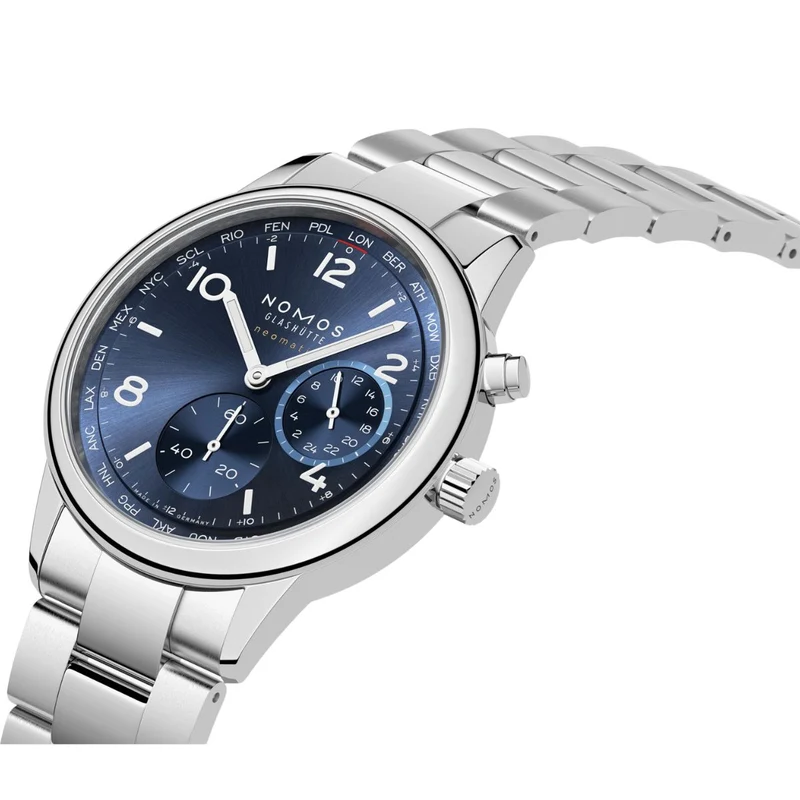 NOMOS Club Sport Neomatik Worldtimer Blue NOMOS790