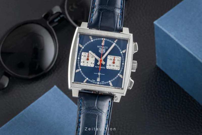 Tag Heuer Monaco chronograph steel automatic men's watch CBL2111.FC6453 LP: 8250EUR [2601201]