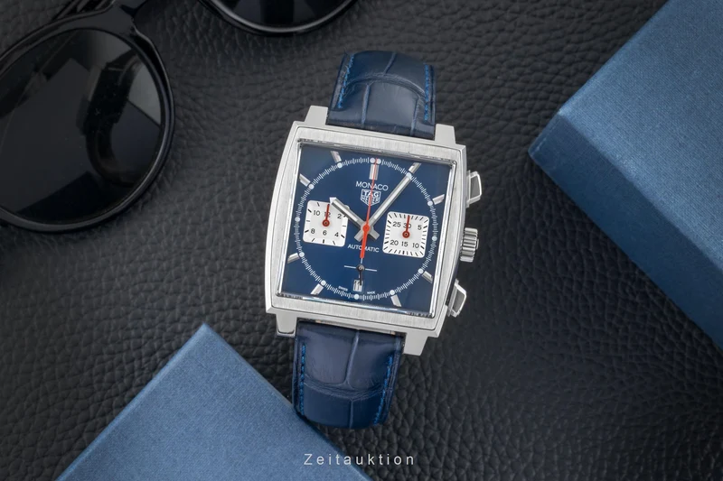 Tag Heuer Monaco chronograph steel automatic men's watch CBL2111.FC6453 LP: 8250EUR [2601201]