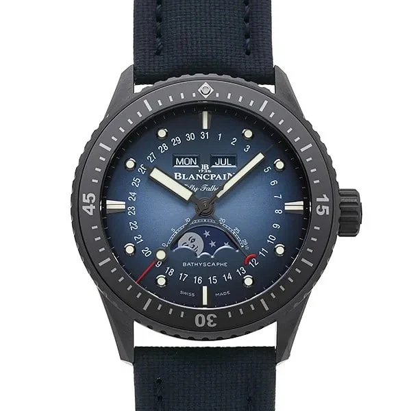 Blancpain Fifty Fathoms Bathyscaphe Quantième Complet Phase de Lune