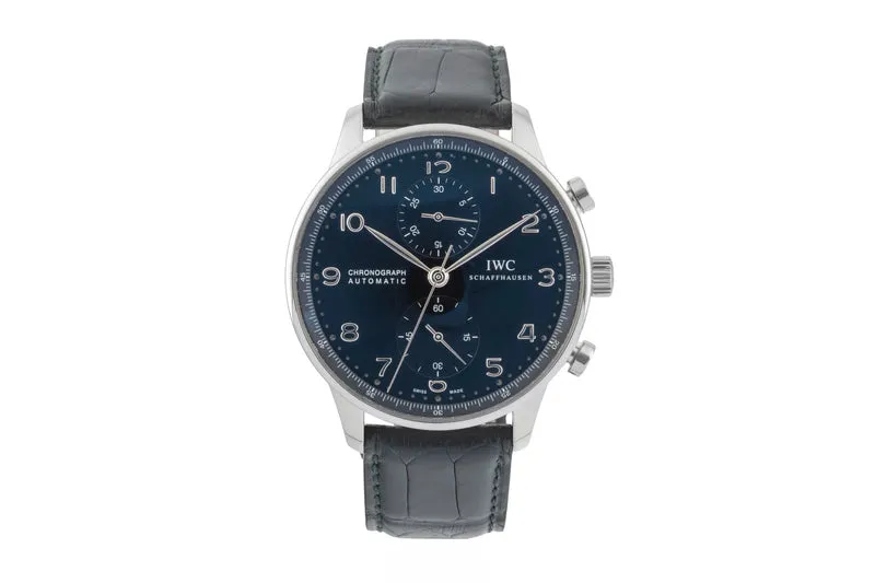 IWC Portugieser chronograph steel automatic men's watch IW371447 LP: 9100EUR [2600823]