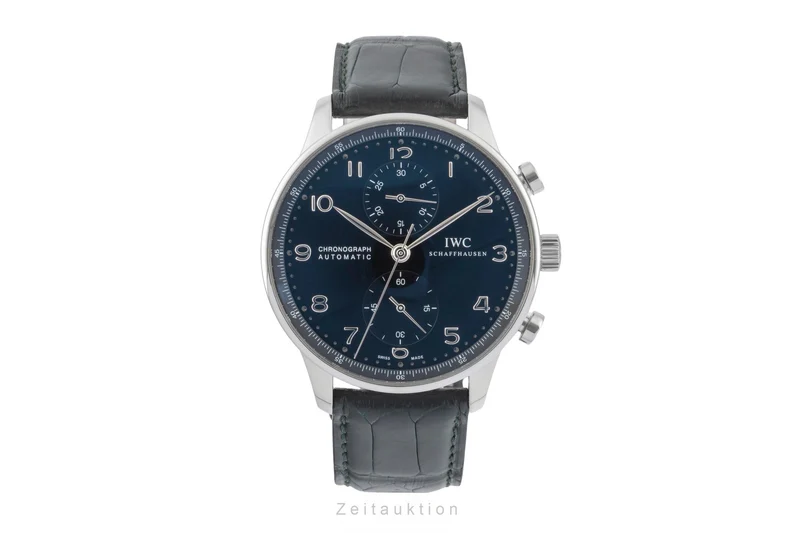 IWC Portugieser chronograph steel automatic men's watch IW371447 LP: 9100EUR [2600823]
