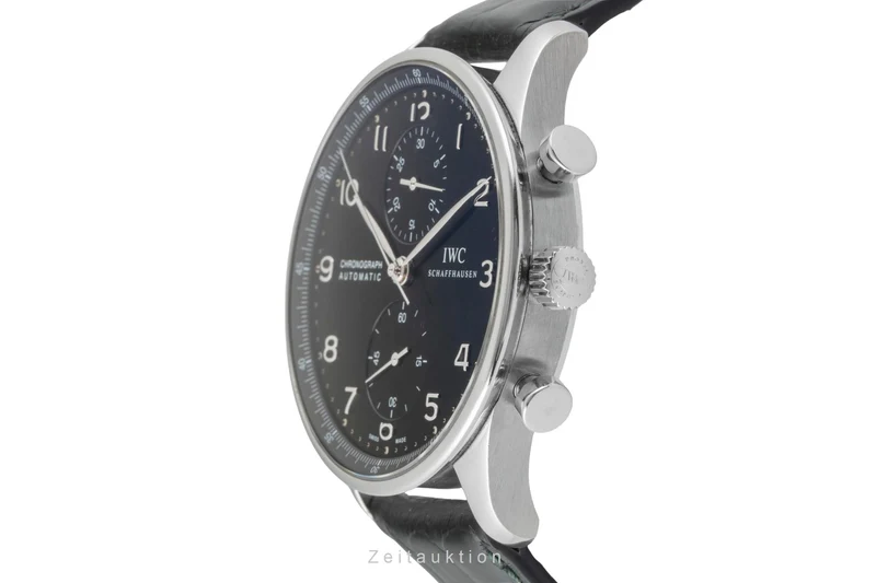 IWC Portugieser chronograph steel automatic men's watch IW371447 LP: 9100EUR [2600823]