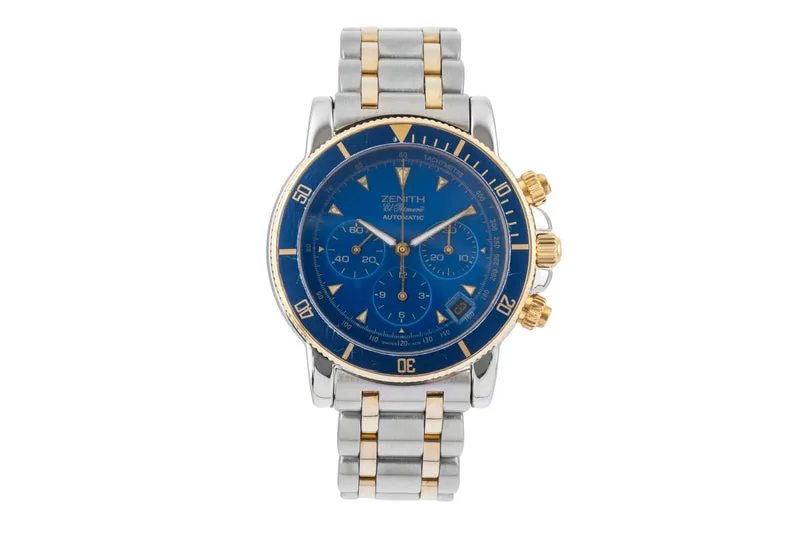 Zenith El Primero chronograph steel / gold automatic men's watch 53-0370-400 [2506369]