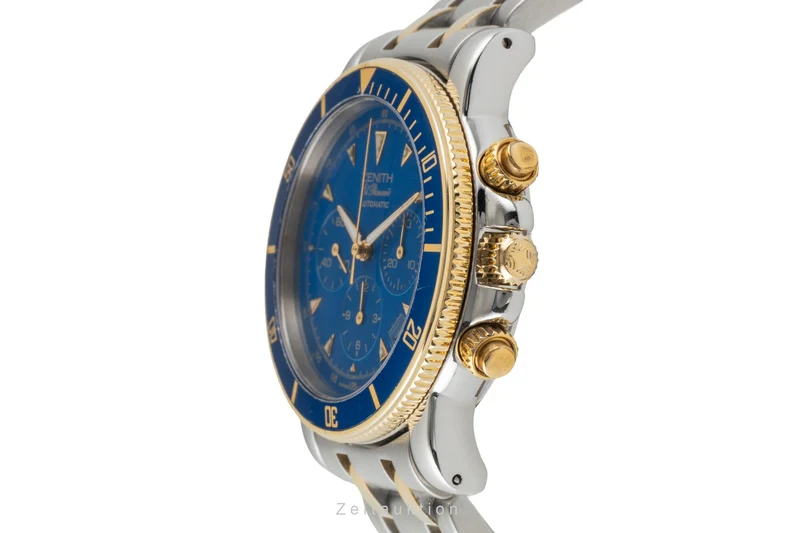 Zenith El Primero chronograph steel / gold automatic men's watch 53-0370-400 [2506369]