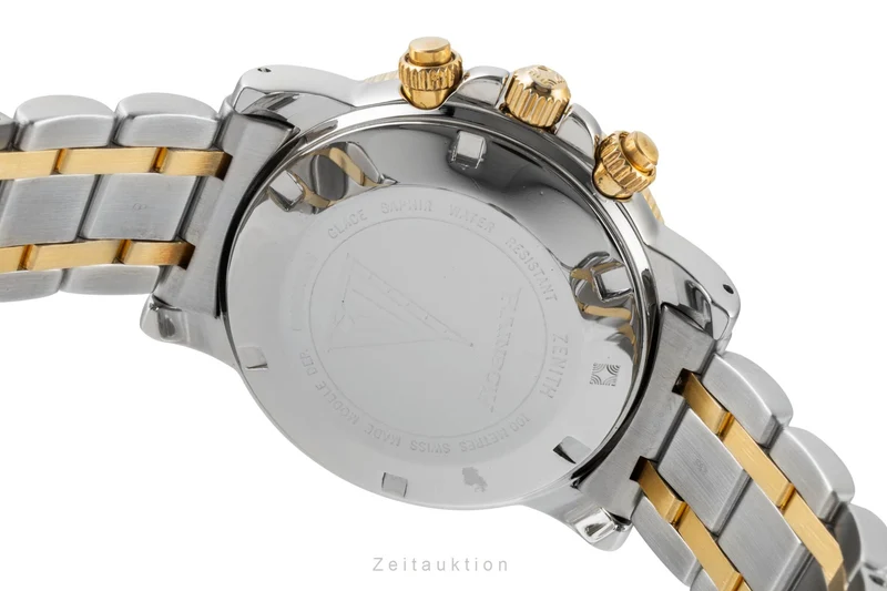 Zenith El Primero chronograph steel / gold automatic men's watch 53-0370-400 [2506369]