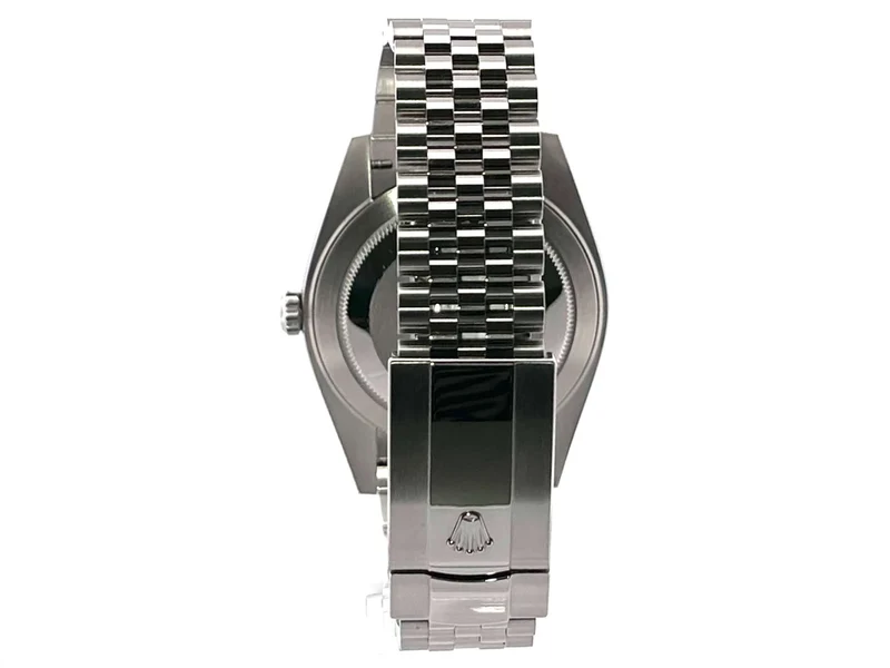 Rolex Datejust 41 Edelstahl Weißgold 126334 Schwarz aus 2020 Jubile-Band
