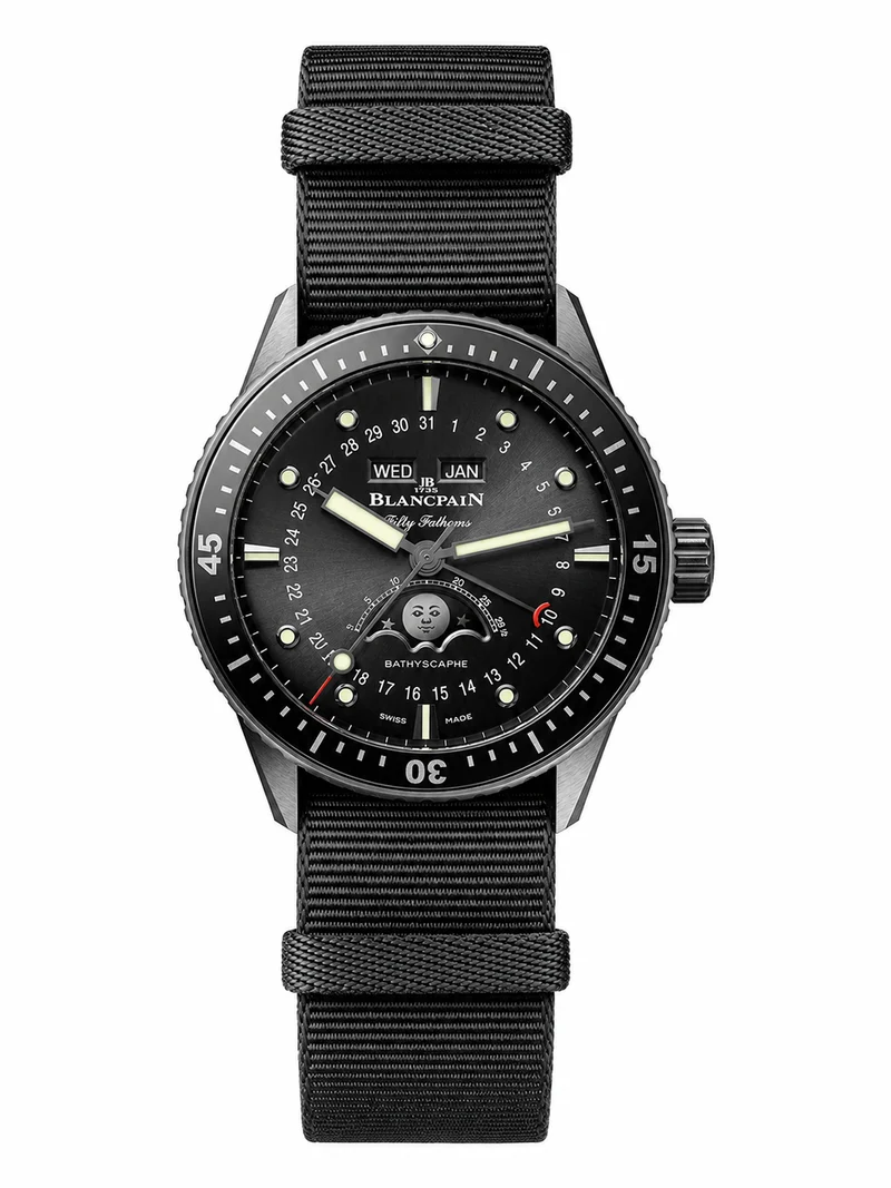 Blancpain Fifty Fathoms Bathyscaphe Quantième Complet Phase de Lune
