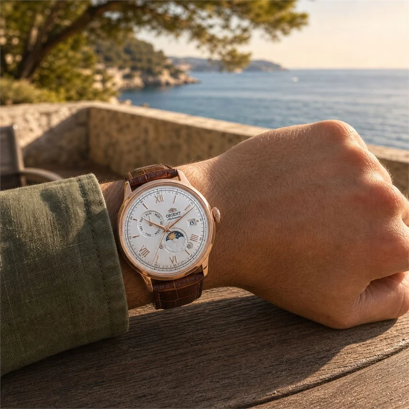 Orient Bambino Sun & Moon RA-AK0801S30B
