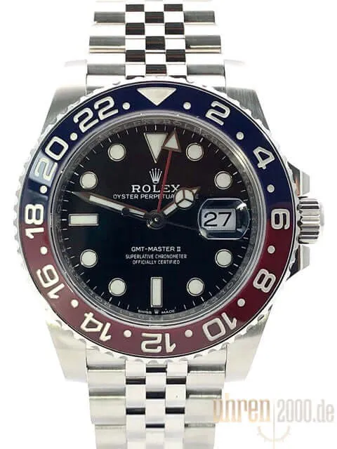 Rolex GMT Master II Edelstahl 126710BLRO aus 12 2019 ungetragen LC100