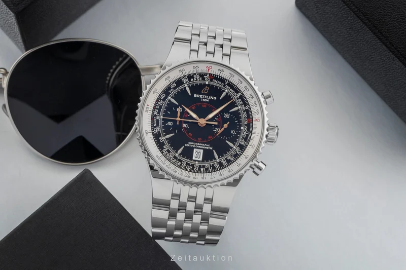 Breitling Montbrillant chronograph steel automatic men's watch A23340 [2600955]