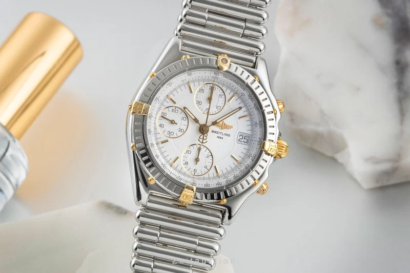 Breitling Chronomat chronograph steel / gold automatic men's watch B13050.1 [2503095]