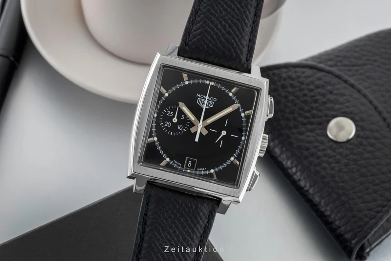 Tag Heuer Monaco chronograph steel automatic men's watch CS2110 Limited [2600927]
