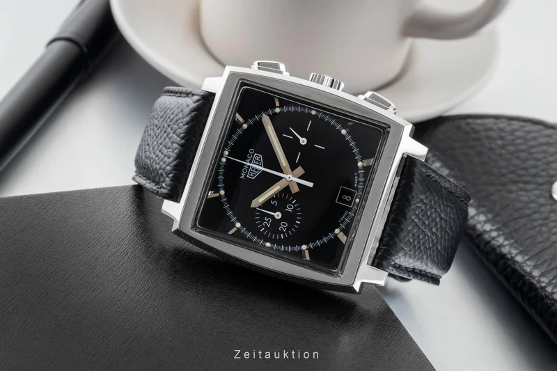 Tag Heuer Monaco chronograph steel automatic men's watch CS2110 Limited [2600927]