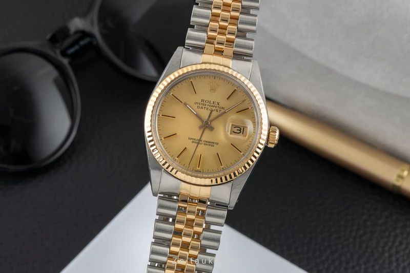 Rolex Datejust steel / gold automatic men's watch 16013 Vintage [2600947]