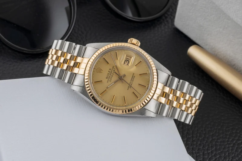 Rolex Datejust steel / gold automatic men's watch 16013 Vintage [2600947]
