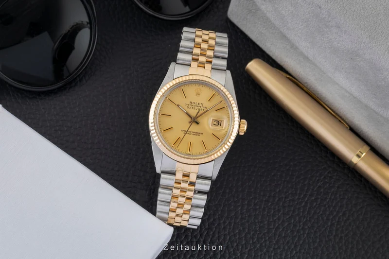 Rolex Datejust steel / gold automatic men's watch 16013 Vintage [2600947]