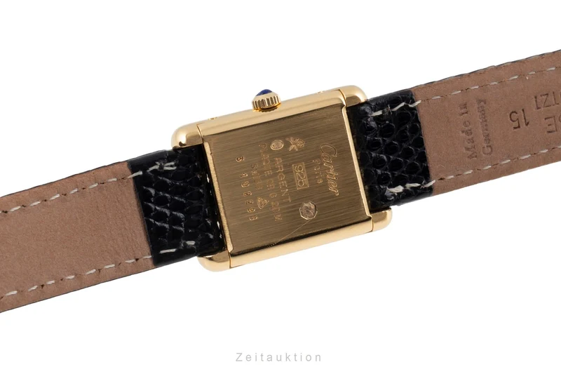 Cartier Tank silver-gilt manual winding women's watch Vintage [2600037]