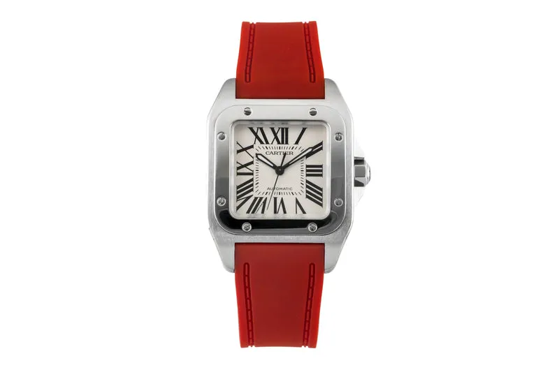 Cartier Santos 100 steel automatic men's watch W20106X8 [2600889]